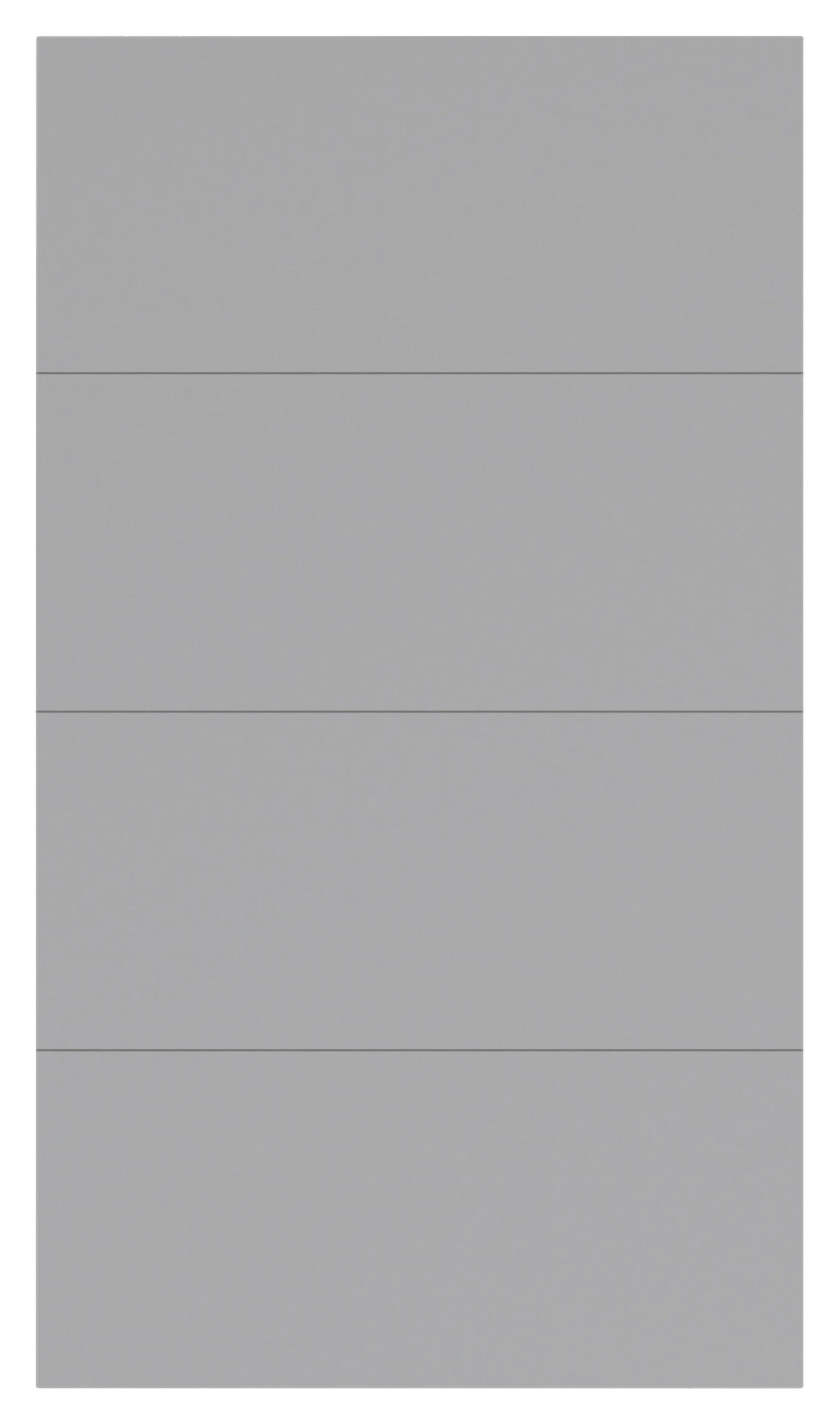 FRONTPANEELSET  - Hellgrau, KONVENTIONELL, Holzwerkstoff (114/202cm) - Hom`in