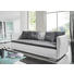 SOFA Grau, Weiß - Chromfarben/Weiß, Design, Textil/Metall (90/200cm) - ESPOSA