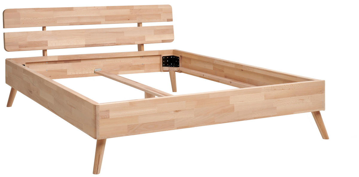 BETT 140/200 cm  in Kernbuche  - Kernbuche, Natur, Holz (140/200cm) - MID.YOU