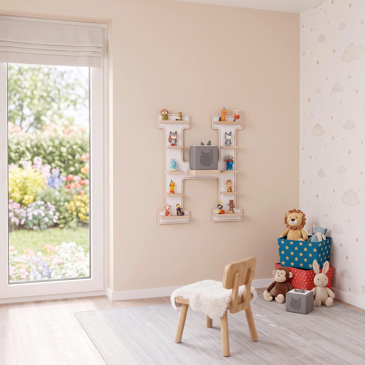 KINDERREGAL  - Weiss, Modern, Holzwerkstoff (46/54/19cm) - Livetastic