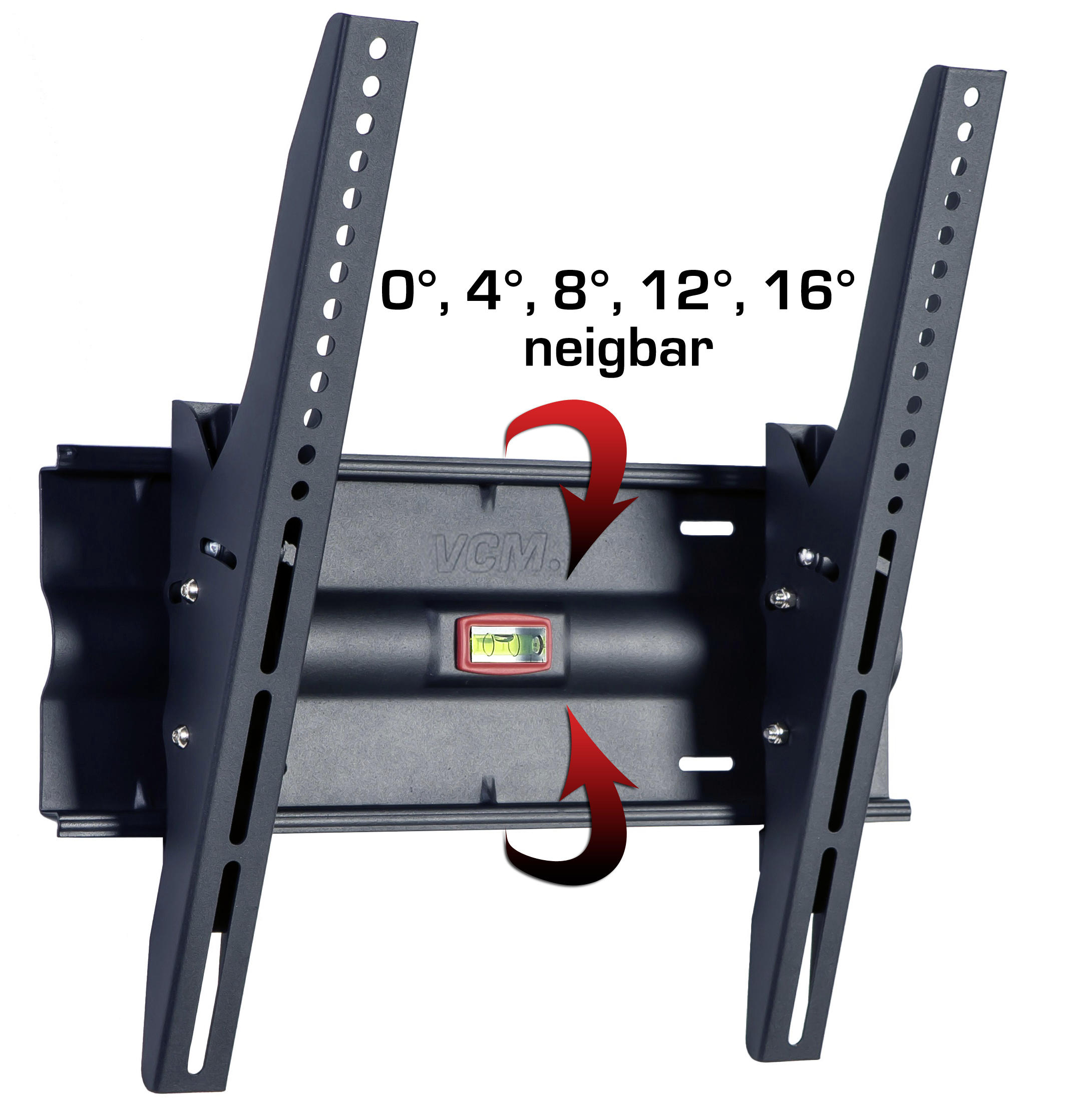 TV-WANDHALTER 37 Zoll  - Schwarz, KONVENTIONELL, Metall (45/45/6,1cm) - MID.YOU