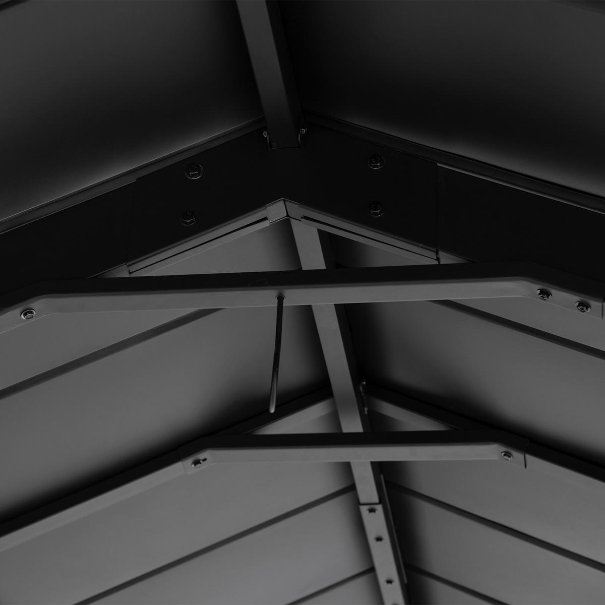 CARPORT  - Anthrazit, Basics, Holz/Metall (336cm) - Modante