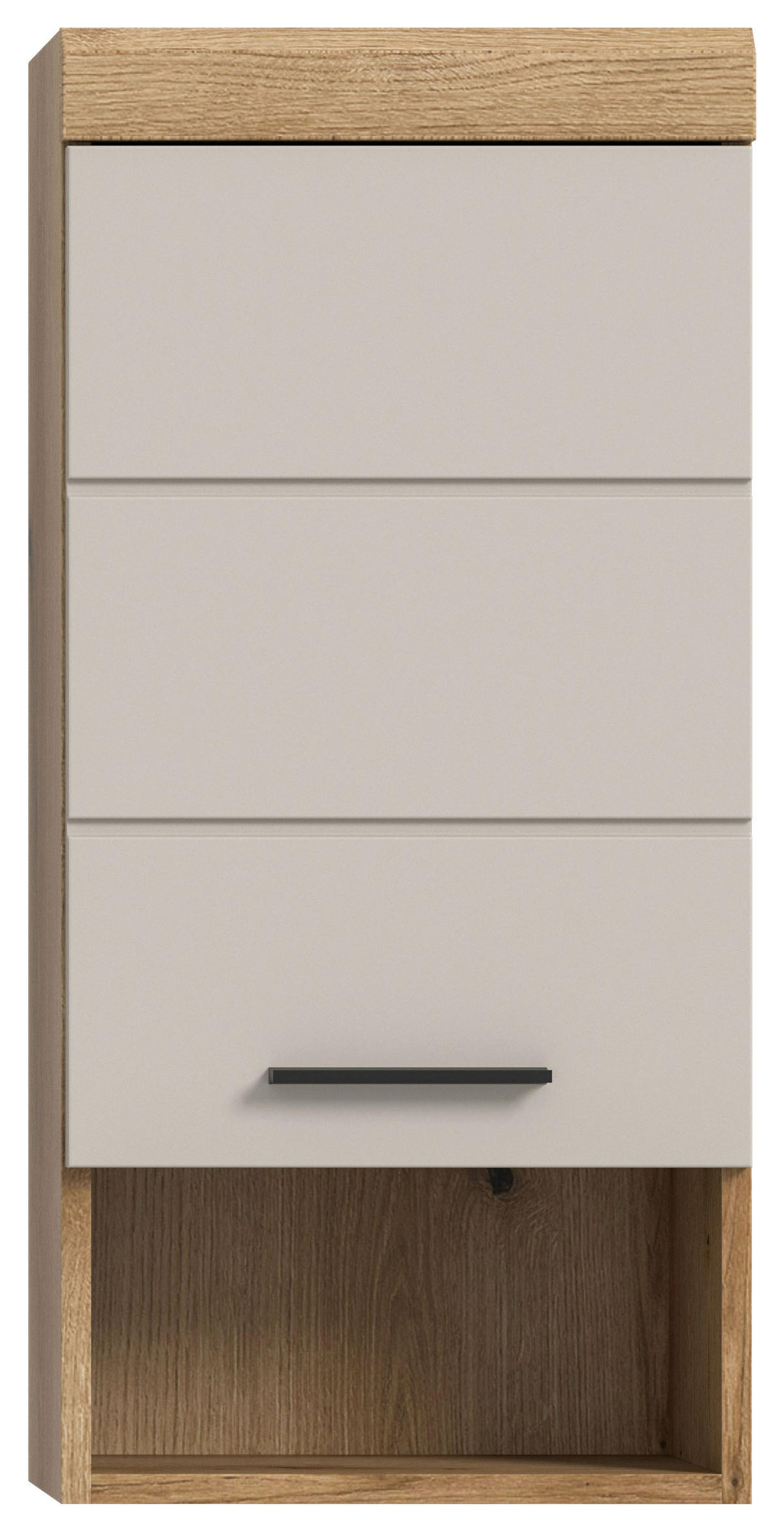 HÄNGESCHRANK 37/79/24 cm  - Kaschmir/Schwarz, MODERN, Holzwerkstoff/Kunststoff (37/79/24cm) - MID.YOU