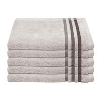 GÄSTETUCHSET Hellgrau 5-teilig 30/50 cm  - Hellgrau, Basics, Textil (30/50cm)
