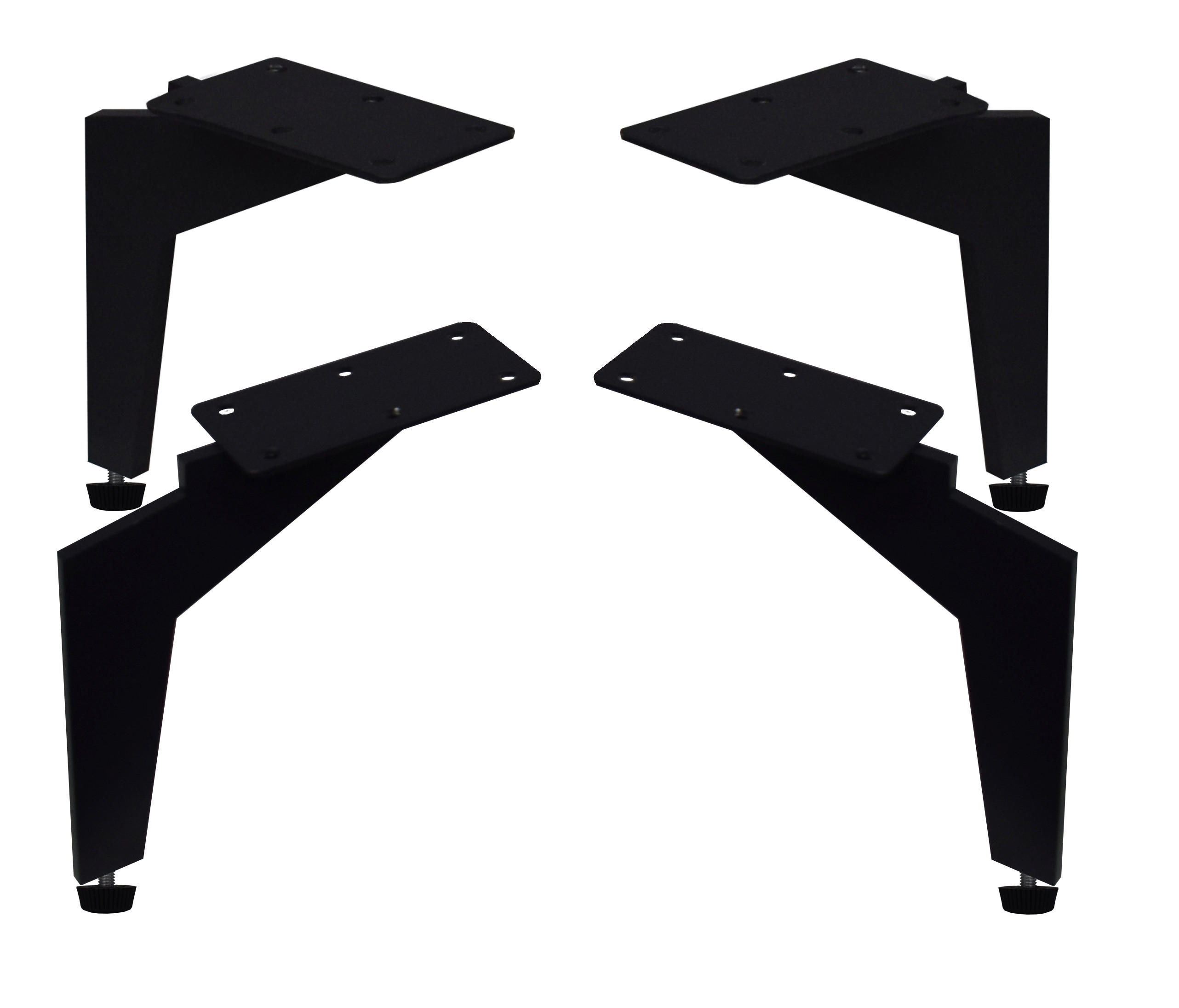 FUSSSET 17/15/1 cm   - Schwarz, Design, Metall (17/15/1cm) - Novel