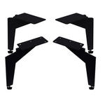 FUSSSET 17/15/1 cm  - Schwarz, Design, Metall (17/15/1cm) - Novel