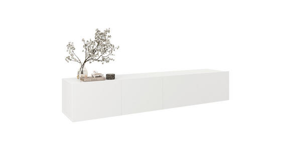 LOWBOARD  200/36,7/42 cm  hängend  - Weiß, Design, Holzwerkstoff (200/36,7/42cm) - Hom`in