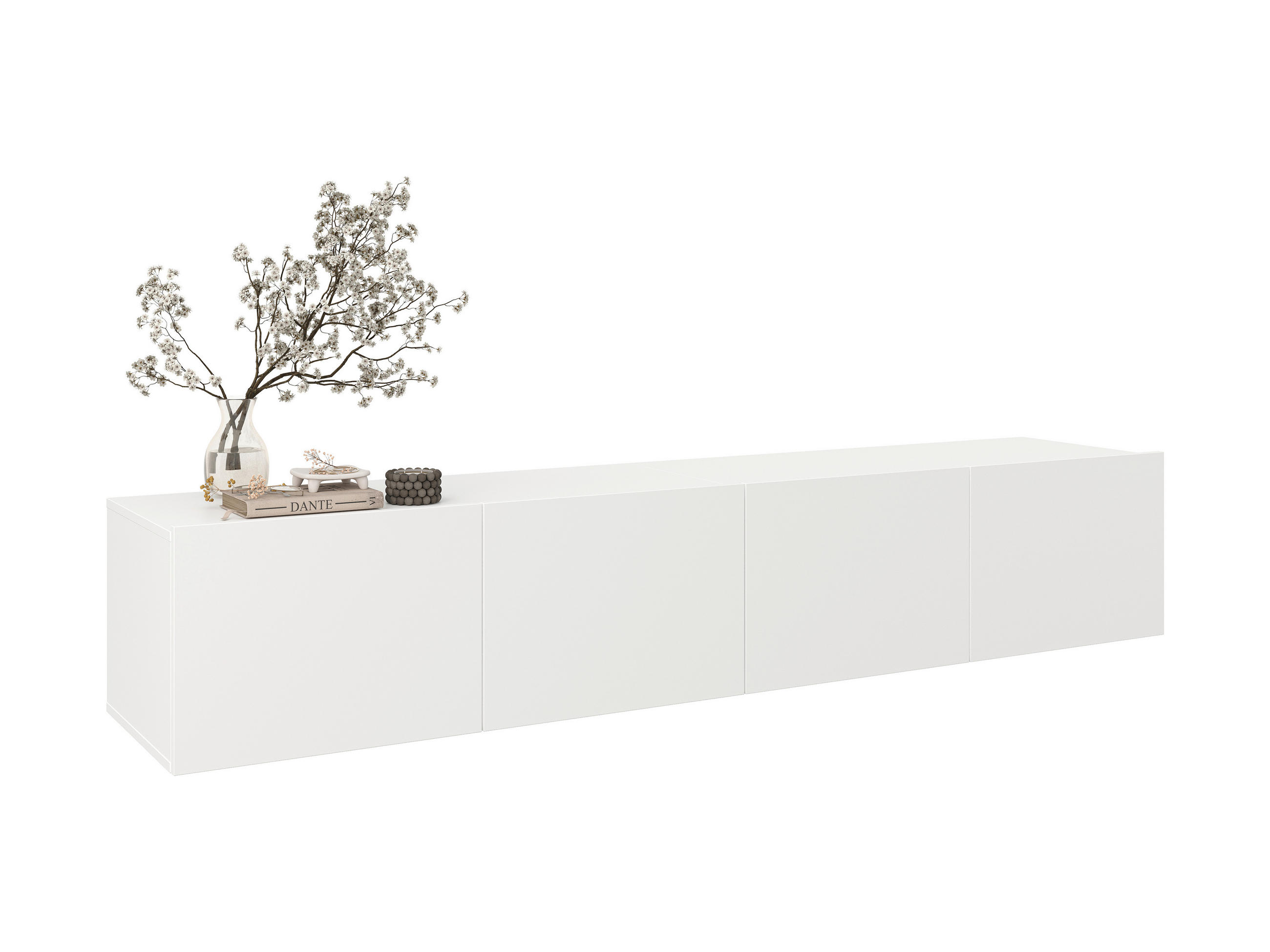 LOWBOARD  in 200/36,7/42 cm  - Weiß, Design, Holzwerkstoff (200/36,7/42cm) - Hom`in