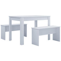 TISCHGRUPPE Weiß  - Weiß, Basics (110/75/70cm) - MID.YOU
