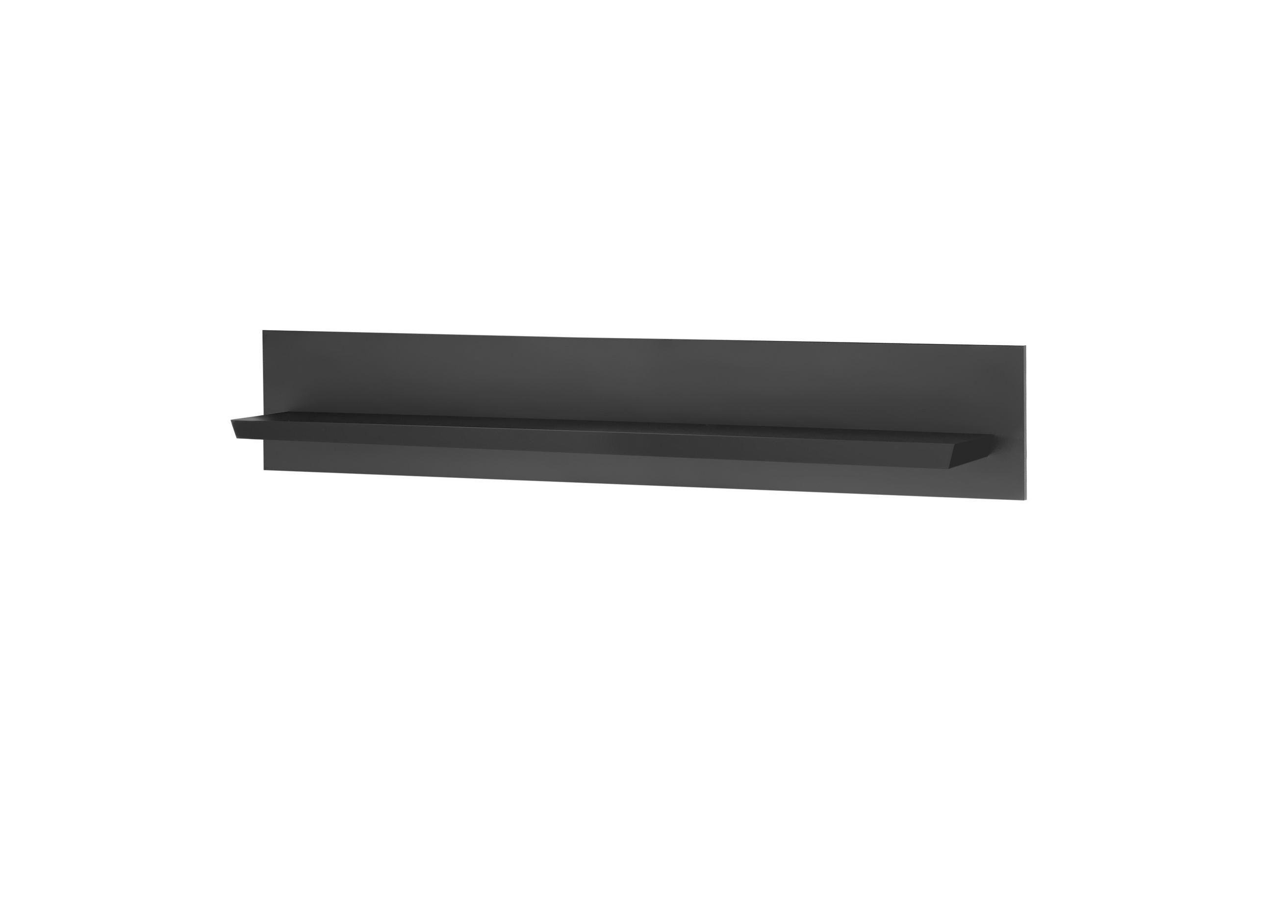WANDBOARD Holzwerkstoff Schwarz  - Schwarz, Design, Holzwerkstoff (140/25/22cm) - MID.YOU