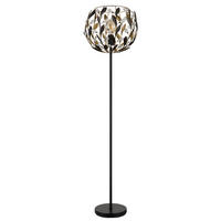 STEHLEUCHTE 40/157 cm    - Klar/Goldfarben, Basics, Kunststoff/Metall (40/157cm) - Globo