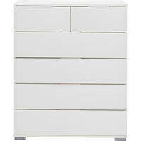 KOMMODE , 82/102/42 cm, 6 Schublade(n)  - Chromfarben/Alufarben, Design, Holzwerkstoff/Kunststoff (82/102/42cm) - Carryhome