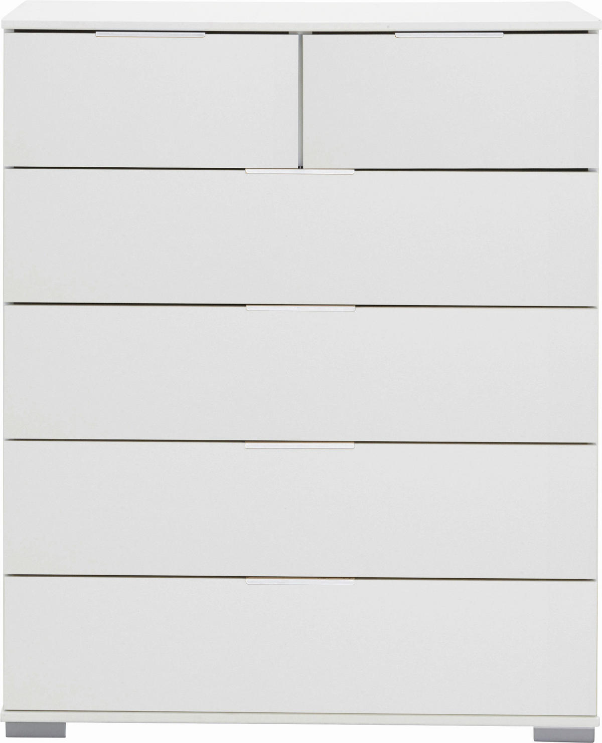 KOMMODE , 82/102/42 cm, 6 Schublade(n)  - Chromfarben/Alufarben, Design, Holzwerkstoff/Kunststoff (82/102/42cm) - Carryhome