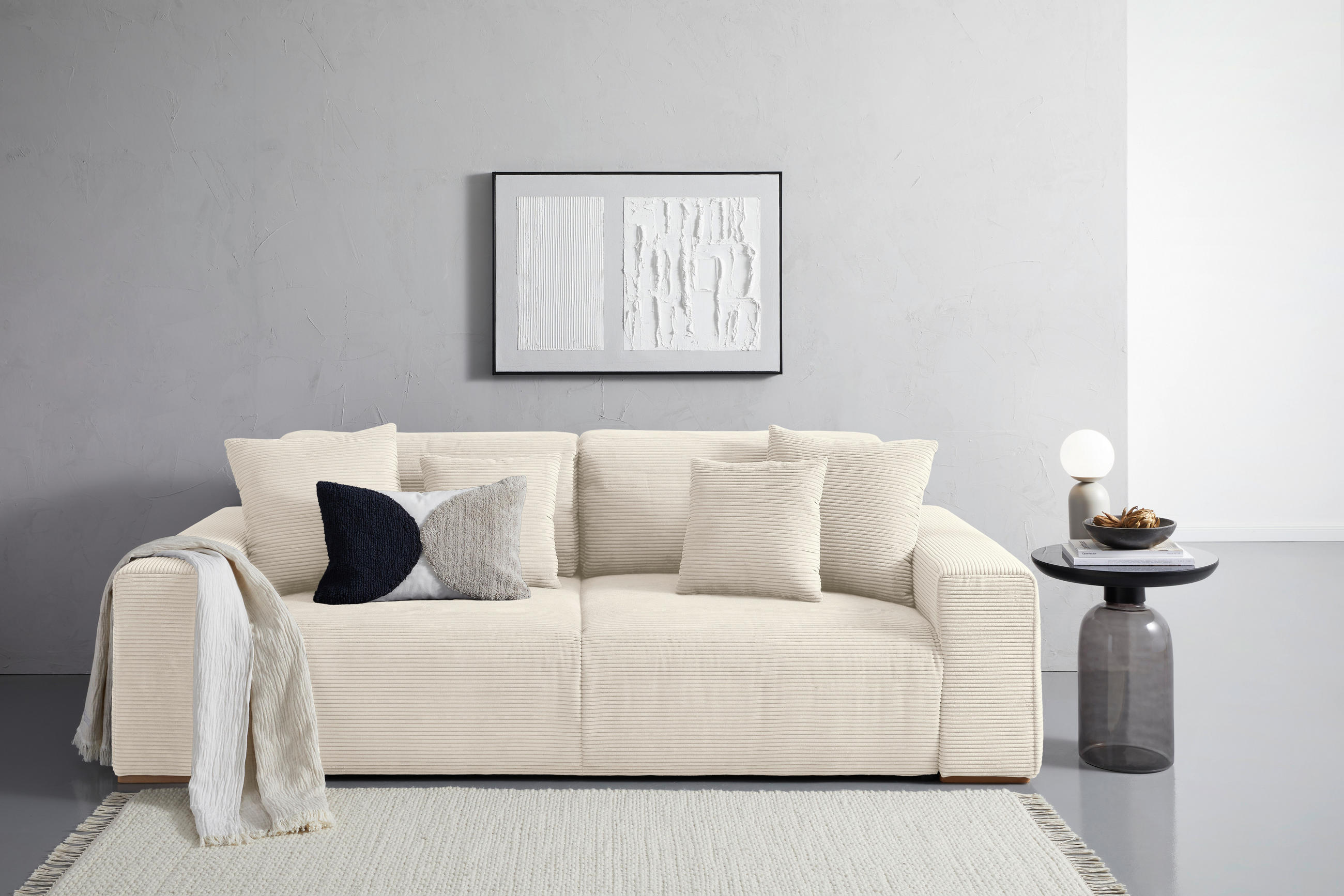 ZIERKISSENSET  42/53/42/53 cm   - Creme, Konventionell, Textil (42/53/42/53cm) - Livetastic