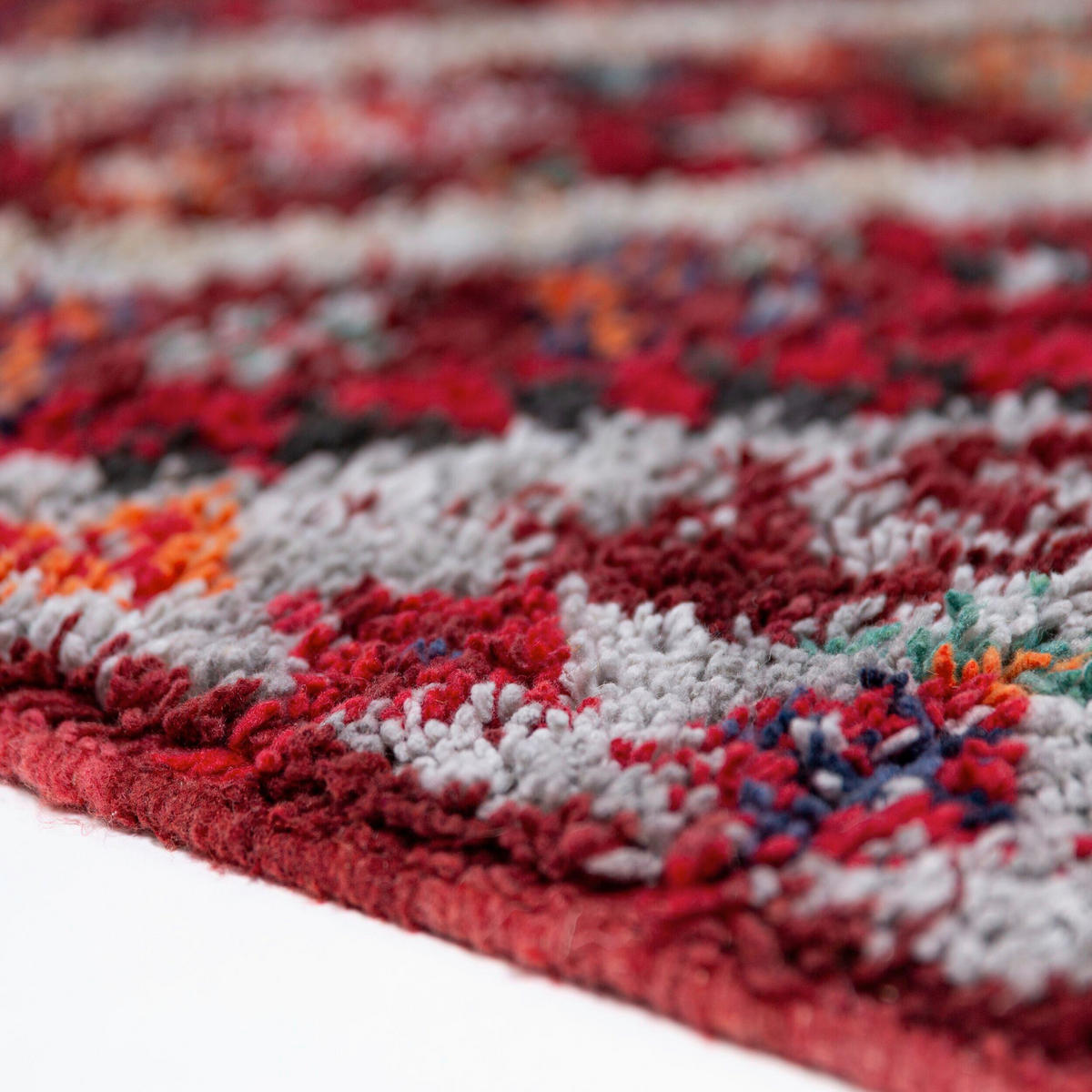 HOCHFLORTEPPICH 133/190 cm Rot rechteckig  - Rot, Basics, Kunststoff/Textil (133/190cm) - Flair Rugs