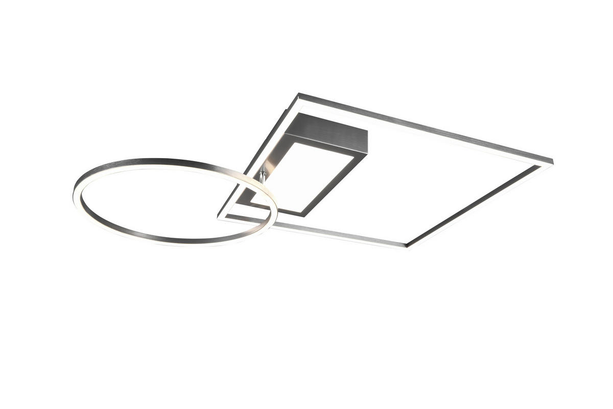LED PLAFONJERA - boja nikla, Dizajnerski, metal (64,5/9,0/86,5cm)