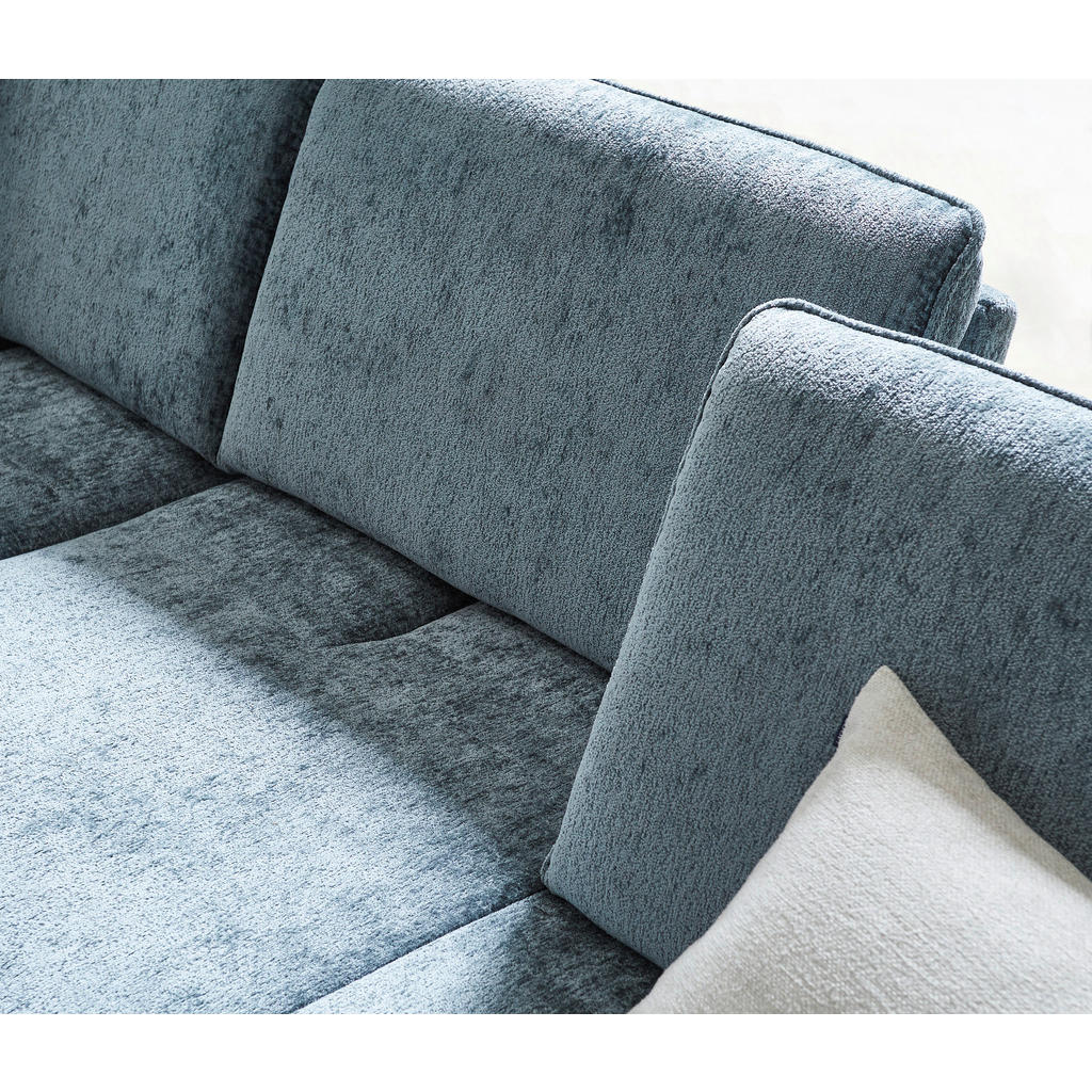 Thumbnail - Joop! Ecksofa, Graublau, Textil, 3,5-Sitzer, Ottomane links, L-Form, 310x160 cm, Goldenes M, erweiterbar, Typenauswahl, ...
