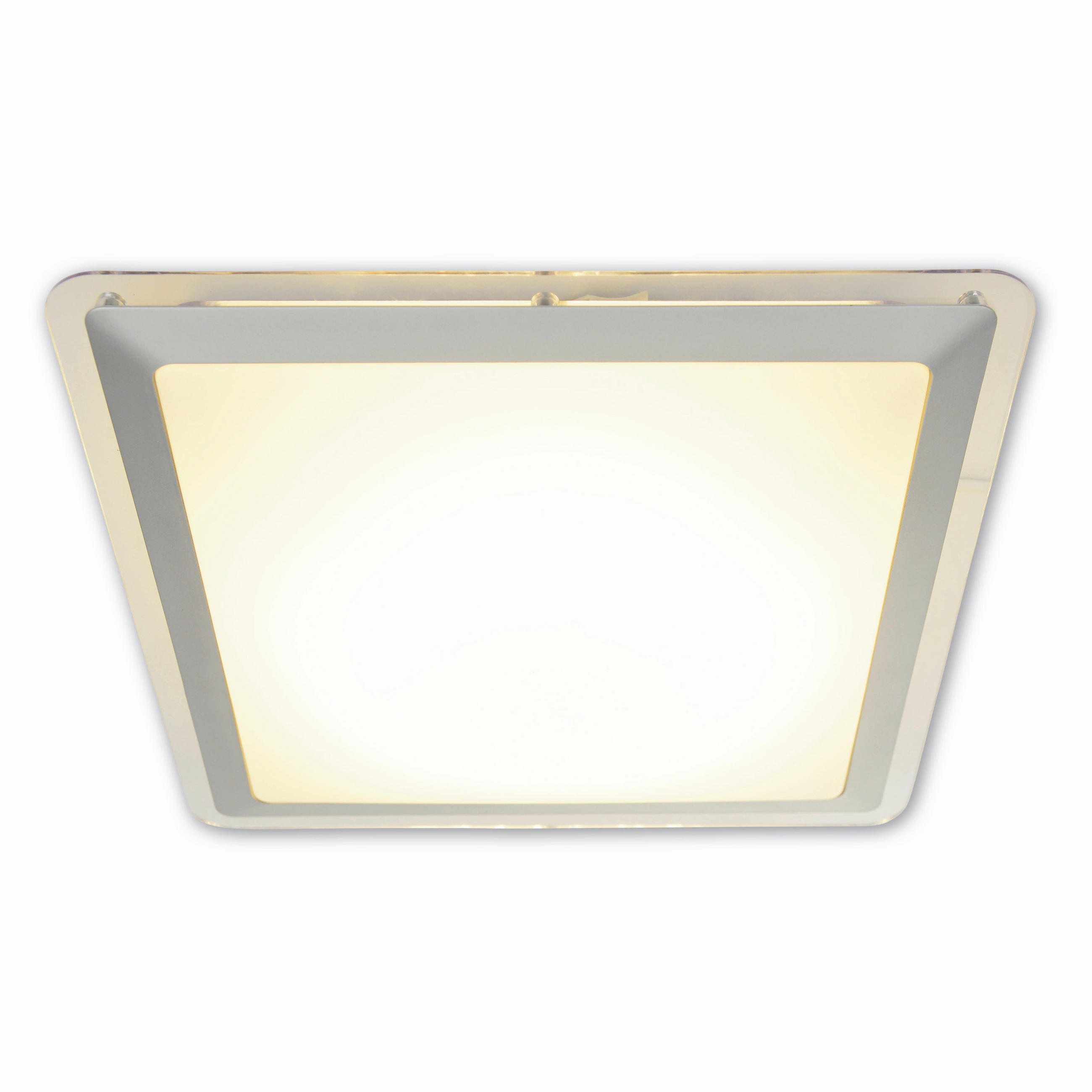 LED-DECKENLEUCHTE 33,5 cm  - Silberfarben, Basics, Kunststoff/Metall (33,5cm) - Näve