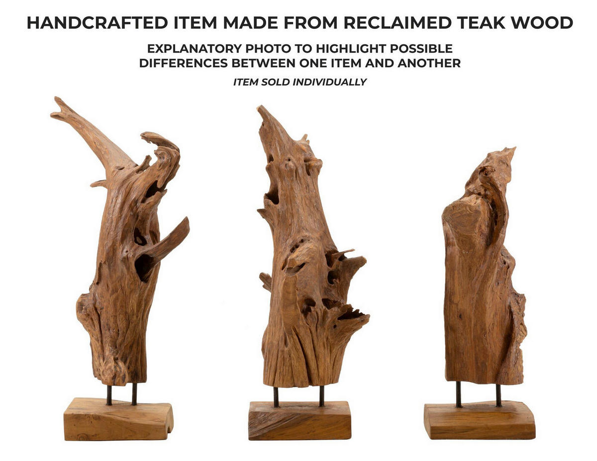 SKULPTUR - Braun, Basics, Holz (23/64/27cm)