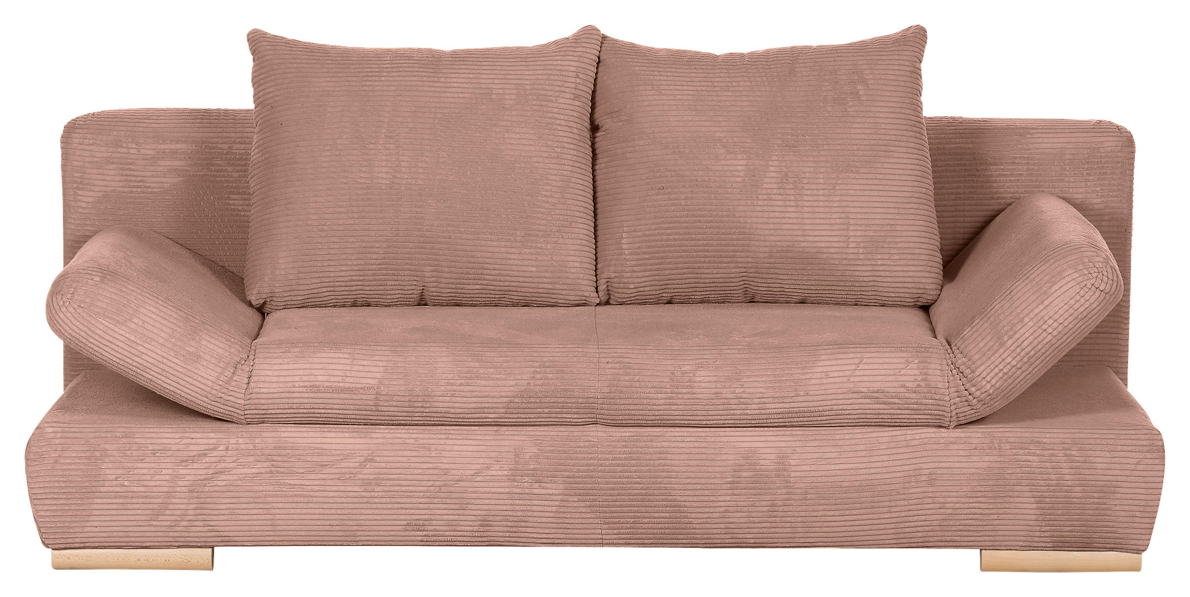 BÄDDSOFFA i manchester gammelrosa  - gammelrosa/naturfärgad, Klassisk, trä/textil (200/75/92cm) - Livetastic