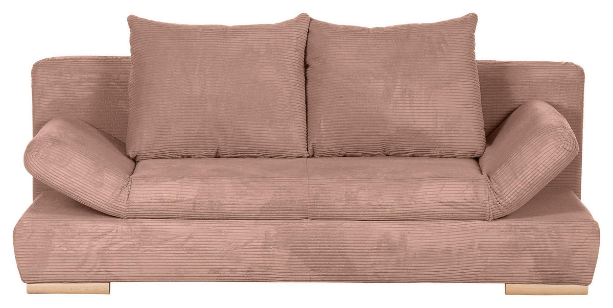 BÄDDSOFFA i manchester gammelrosa  - gammelrosa/naturfärgad, Klassisk, trä/textil (200/75/92cm) - Livetastic
