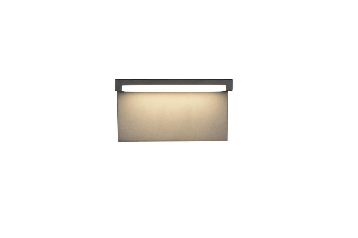 AUSSENWANDLEUCHTE Ravi 18/10/11,5 cm  - Anthrazit/Weiß, Design, Kunststoff/Metall (18/10/11,5cm) - Trio Leuchten