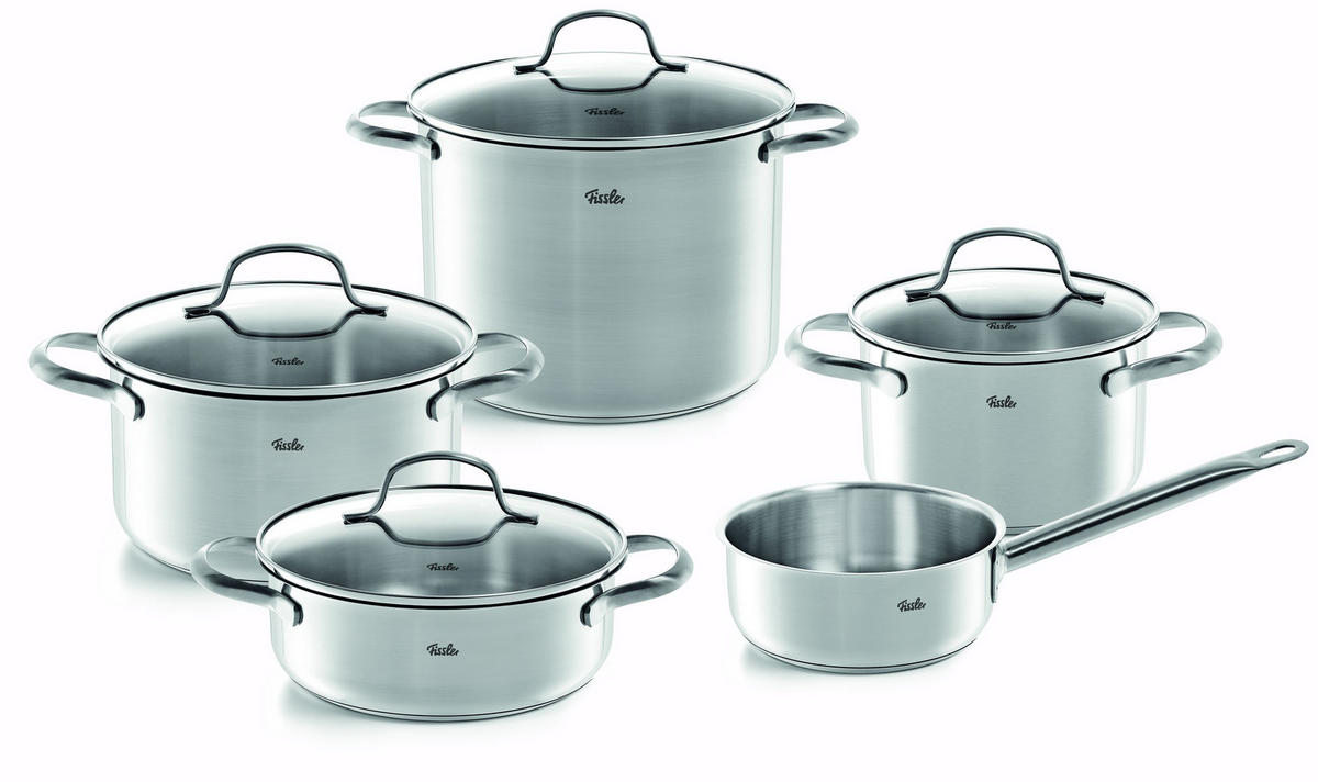 SET LONACA ZA KUHANJE Toronto  oplemenjeni čelik  5-dijelni  Toronto  - srebrne boje, Basics, metal - Fissler