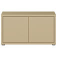 GARDEROBENBANK - Hellgelb/Grau, MODERN, Kunststoff (74,5/41,5/34,9cm) - Carryhome