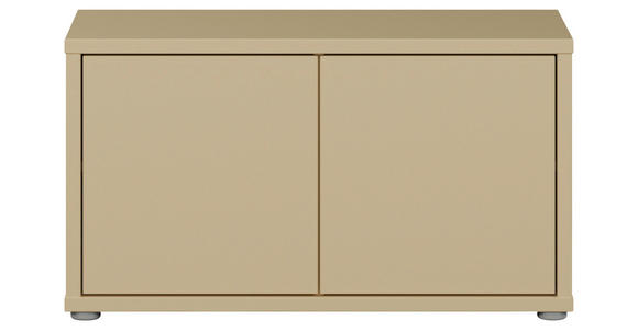 GARDEROBENBANK - Hellgelb/Grau, MODERN, Kunststoff (74,5/41,5/34,9cm) - Carryhome