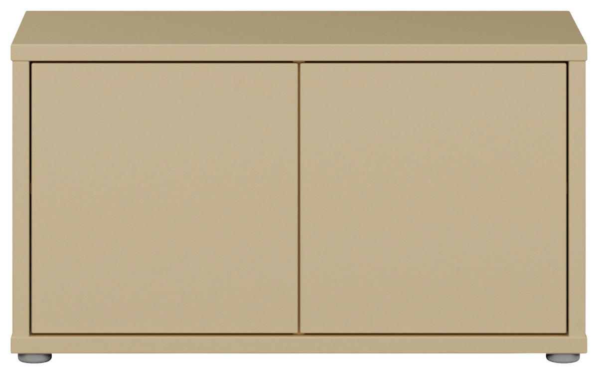 GARDEROBENBANK - Hellgelb/Grau, MODERN, Kunststoff (74,5/41,5/34,9cm) - Carryhome