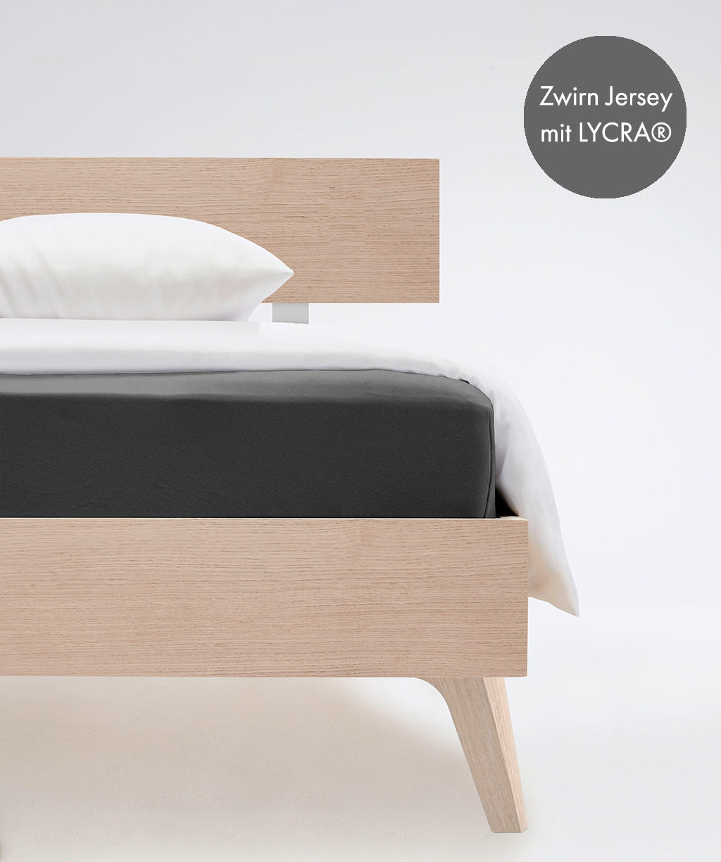 Fleuresse ELASTICKÉ PROSTĚRADLO, žerzej, šedá, 180-200/200-220 cm