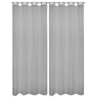 SCHLAUFENSCHAL  transparent   135/245 cm 2 Stück  - Anthrazit Hochglanz, Basics, Textil (135/245cm)