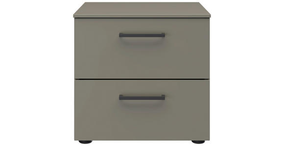 NACHTSCHRANK 42/41/41 cm - Schwarz/Grau, Design, Holzwerkstoff/Kunststoff (42/41/41cm) - Novel