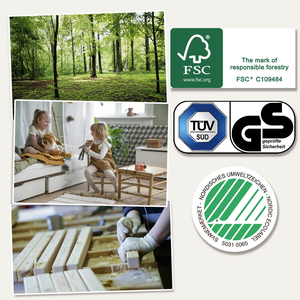 KINDER-/JUNIORBETT 70/160 cm  in Naturfarben  - Naturfarben/Kieferfarben, MODERN, Holz (70/160cm) - MID.YOU