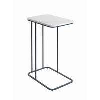 BEISTELLTISCH 45/30/67 cm Anthrazit, Weiß rechteckig  - Anthrazit/Weiß, Trend, Holzwerkstoff/Metall (45/30/67cm)