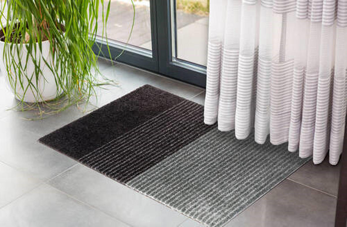 FUßMATTE  67/100 cm  Anthrazit, Grau  - Anthrazit/Grau, Design, Textil (67/100cm) - Schöner Wohnen