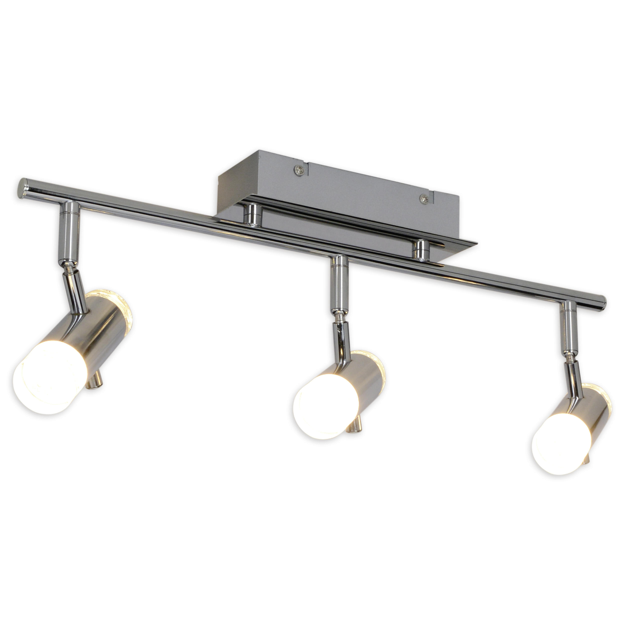 DECKENSTRAHLER 8,5/17 cm   - Klar/Chromfarben, Basics, Kunststoff/Metall (8,5/17cm) - Näve