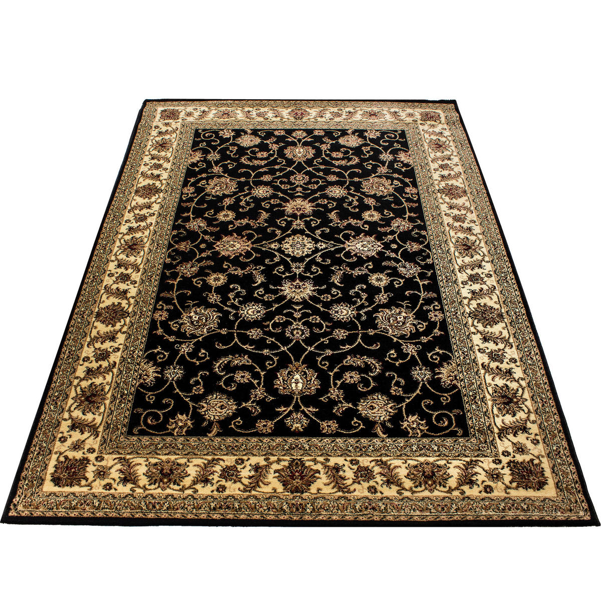 WEBTEPPICH 120/170 cm Marrakesh Schwarz  - Schwarz, KONVENTIONELL, Textil (120/170cm) - Novel