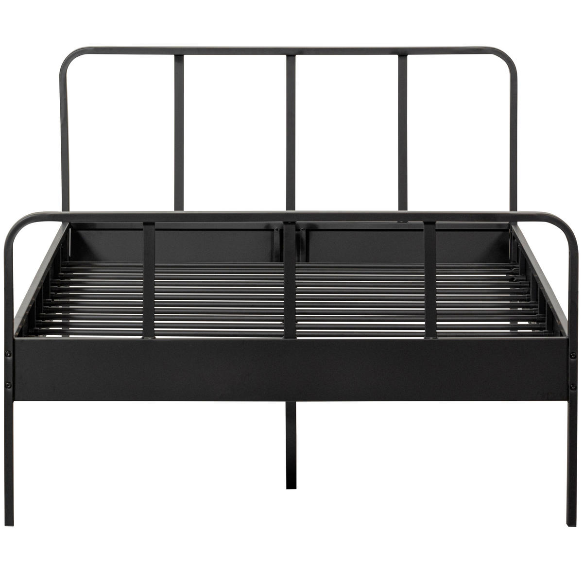 METALLBETT 120/200 cm  in Schwarz  - Schwarz, Basics, Metall (120/200cm) - MID.YOU
