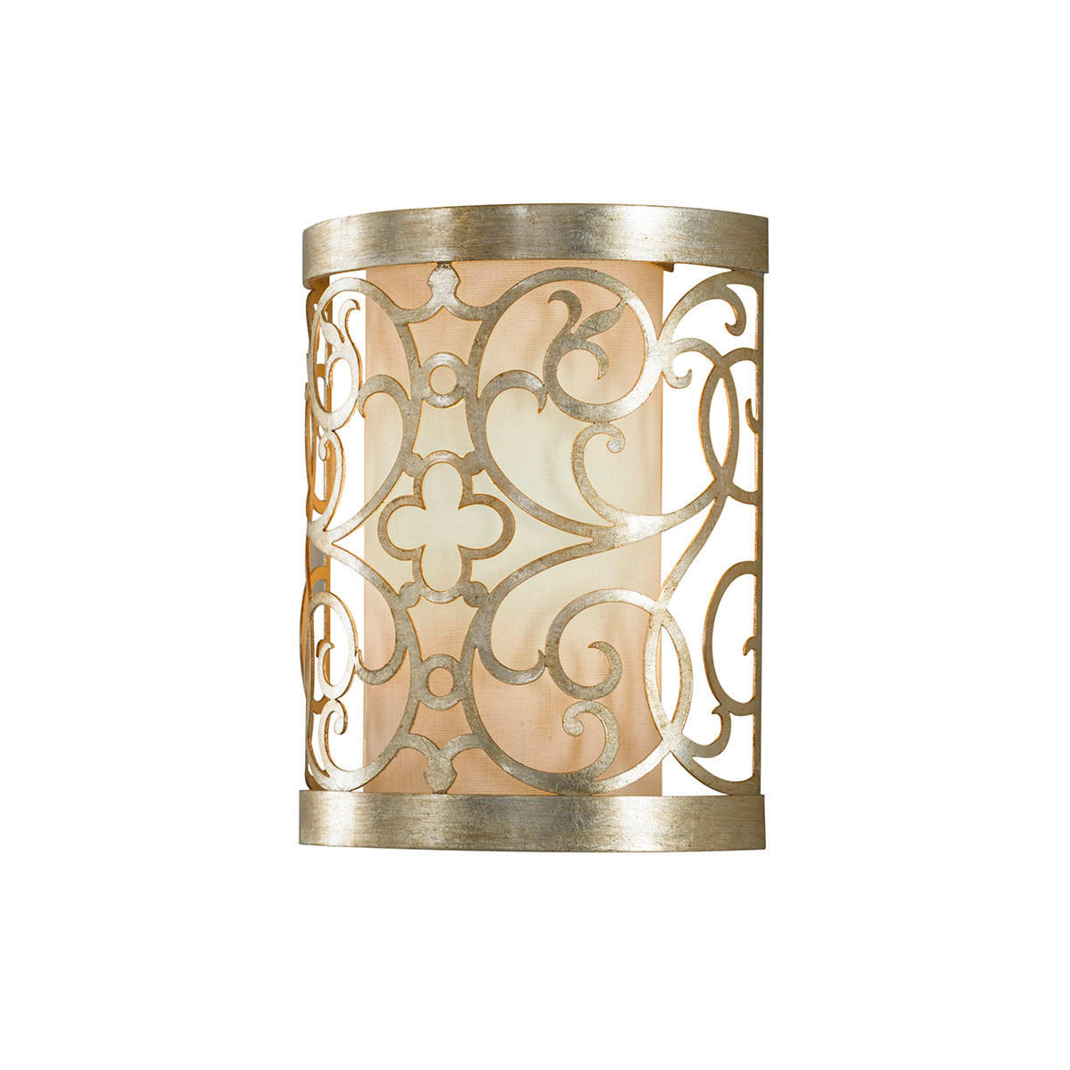 NÁSTENNÉ SVIETIDLO, 19,7/9,9/24,1 cm - zlatá/strieborná, Basics, kov (19,7/9,9/24,1cm) - Elstead Lighting