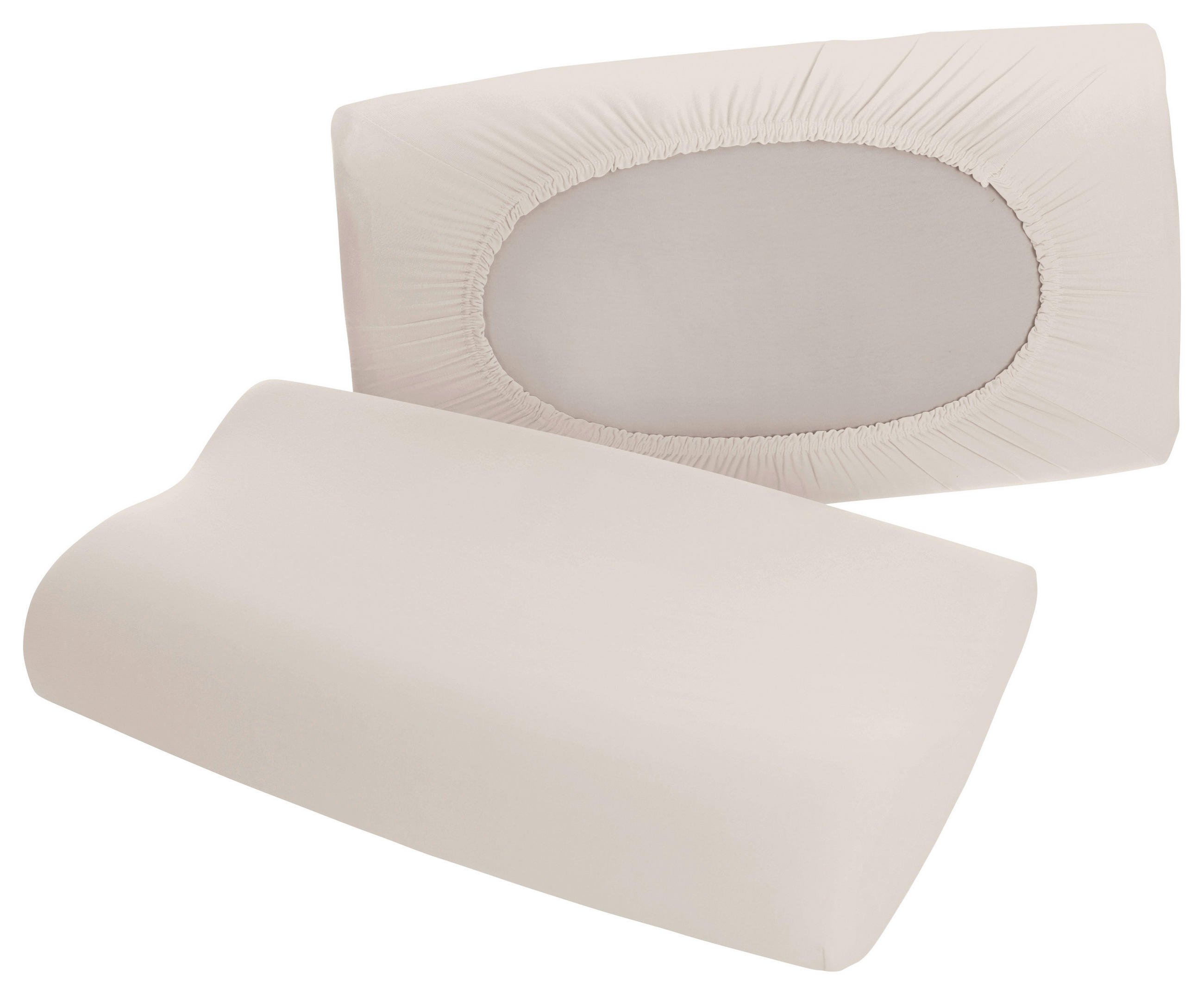Schlafgut Kopfkissenbezug Pure Sand 40-70x40-90 cm