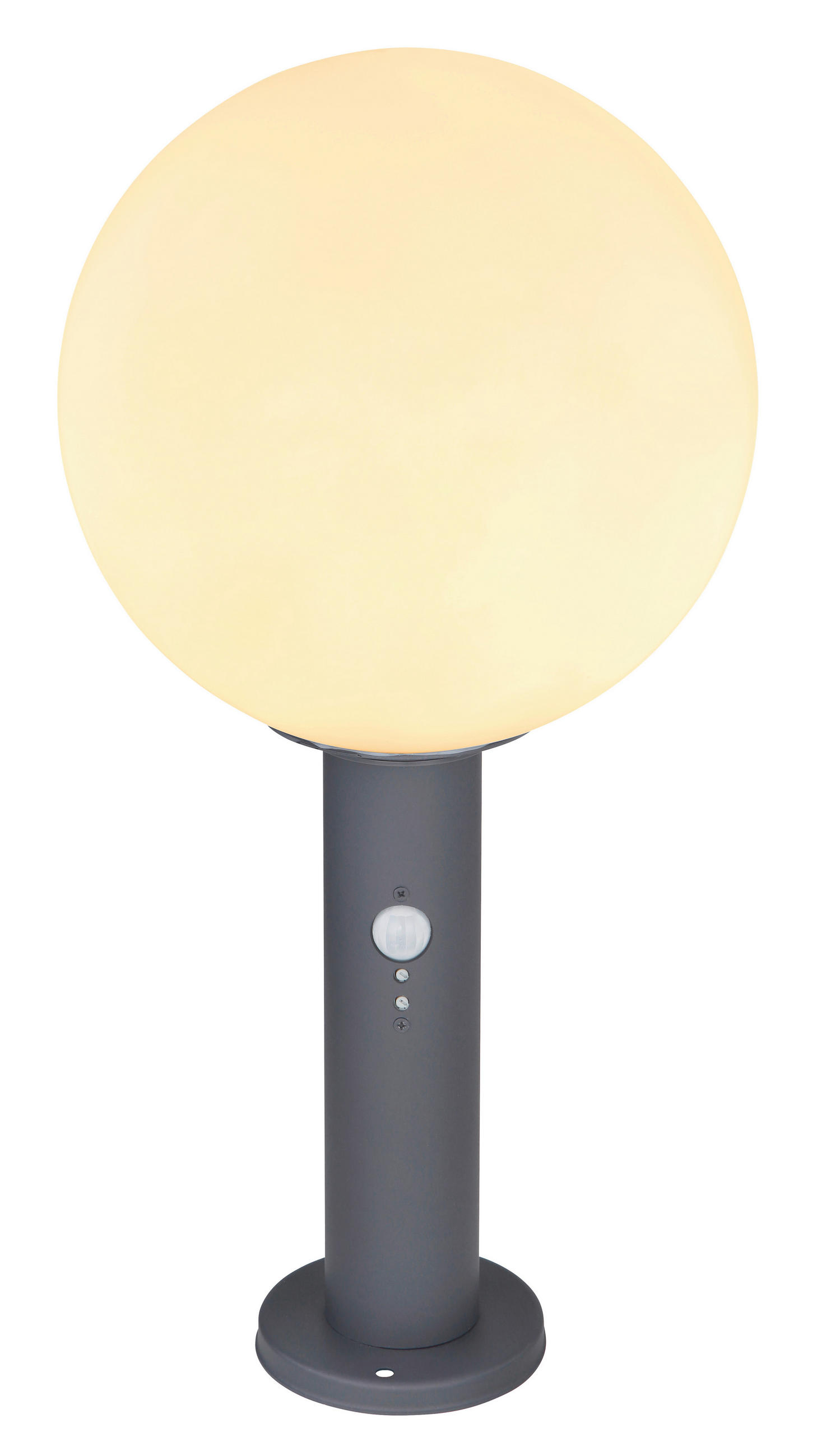 AUßENSTEHLEUCHTE 25/50 cm   - Anthrazit/Opal, Basics, Glas/Metall (25/50cm) - Globo