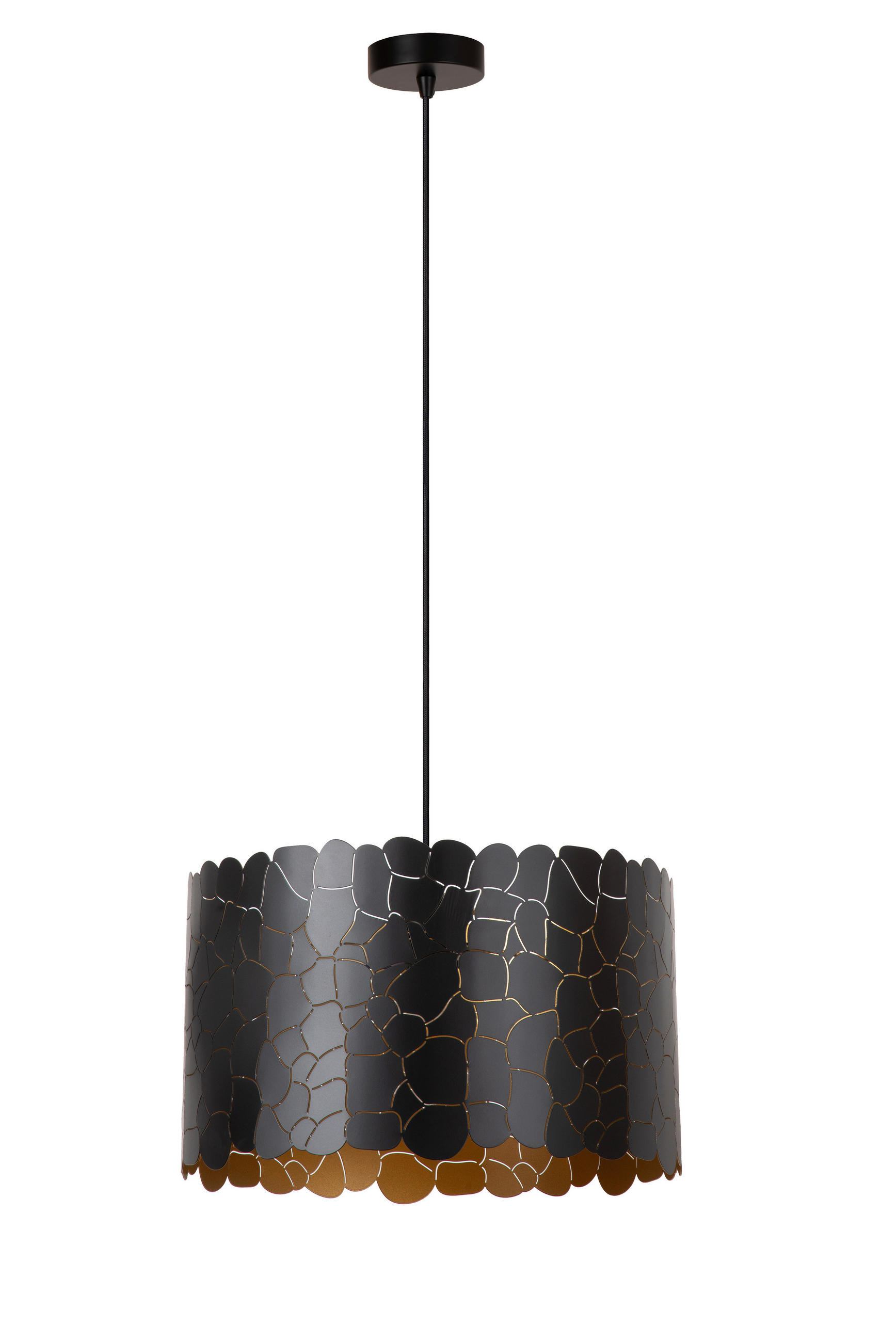 Lucide Hängeleuchte Almelo Schwarz, Messing 40x155x40 cm