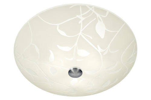 TAKLAMPA  - vit/aluminiumfärgad, Klassisk, metall/glas (50/19/50cm)