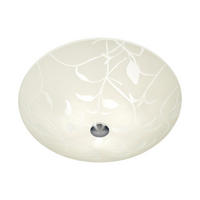 TAKLAMPA  - vit/aluminiumfärgad, Klassisk, metall/glas (50/19/50cm)