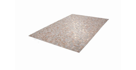 FLACHWEBETEPPICH 80/150 cm Rocket 110 Elfenbein / Gold Creme, Goldfarben  - Goldfarben/Creme, Basics, Leder/Textil (80/150cm) - Novel