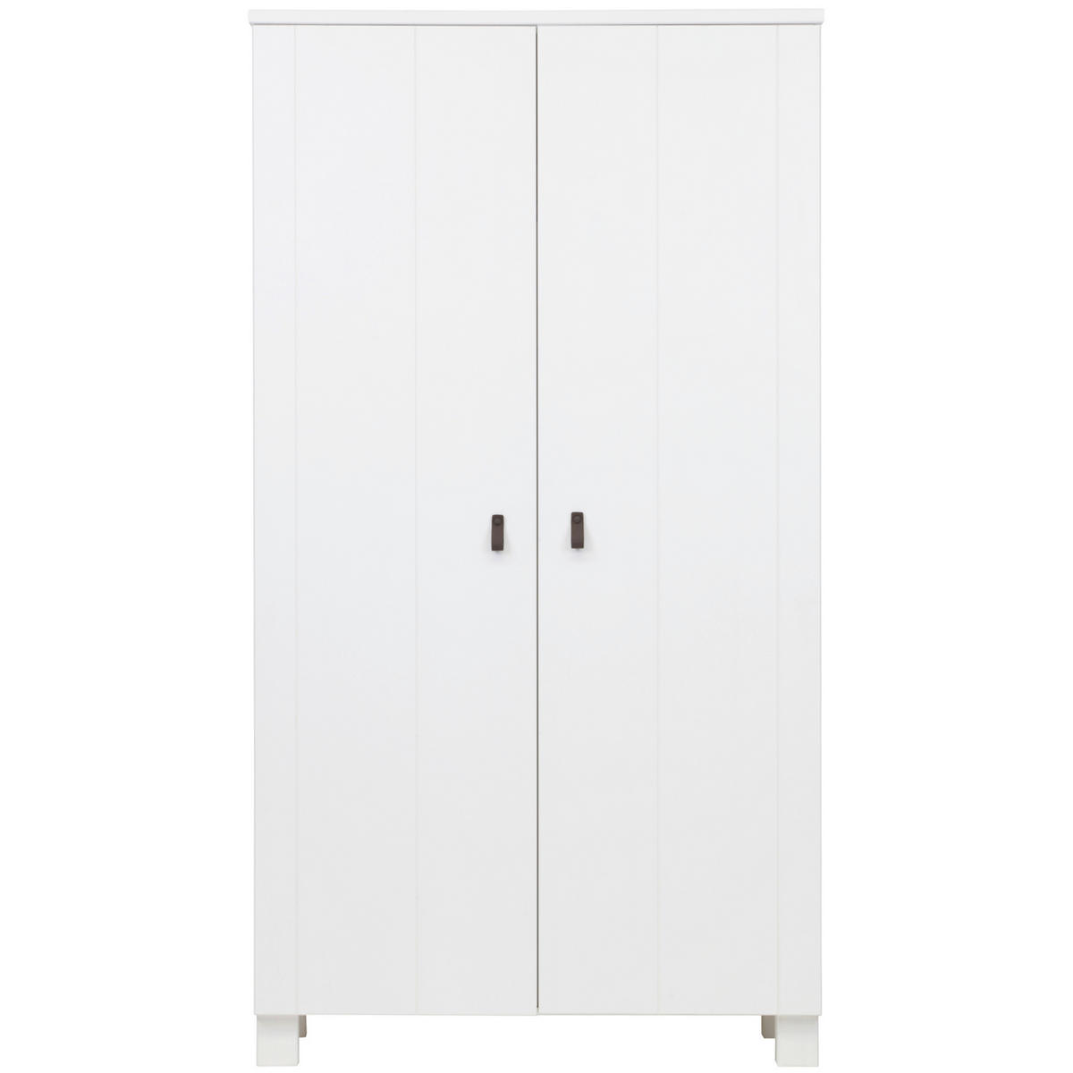 DREHTÜRENSCHRANK 111/202/55 cm,  in Weiß, 2-türig  - Weiß, Basics, Holz (111/202/55cm) - MID.YOU