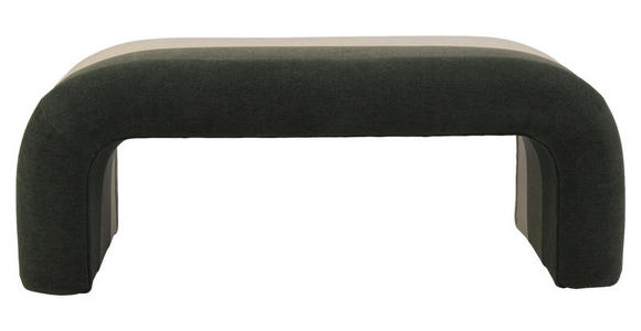 HOCKERBANK in Textil Grün, Hellgrün, Beige - Beige/Hellgrün, Design, Textil (121,5/46,5/46,5cm) - Xora
