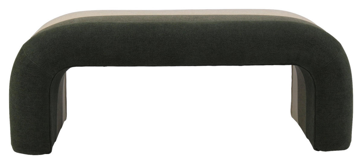 HOCKERBANK in Textil Grün, Hellgrün, Beige  - Beige/Hellgrün, Design, Textil (121,5/46,5/46,5cm) - Xora