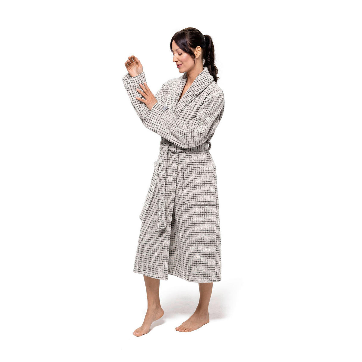 BADEMANTEL M Unisex  - Naturfarben, Basics, Textil (Mnull) - Moeve